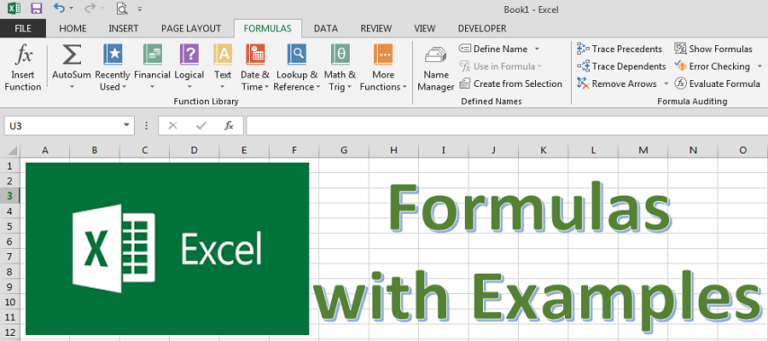 Excel Formulas with Examples 1 Thedalweb Excel Formulas & Functions: Learn with Basic Examples