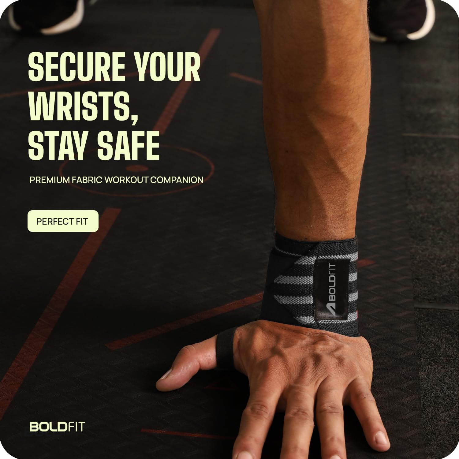 1732329084 893 Boldfit Nylon Wrist Supporter for Gym Wrist Band for Men Thedalweb Boldfit Nylon Wrist Supporter for Gym Wrist Band for Men Gym&Women with Thumb Loop Straps-Wrist Wrap Gym Accessories for Men Hand Grip&Wrist Support Sports Straps for Gym,Weightlifting-Grey,One Size