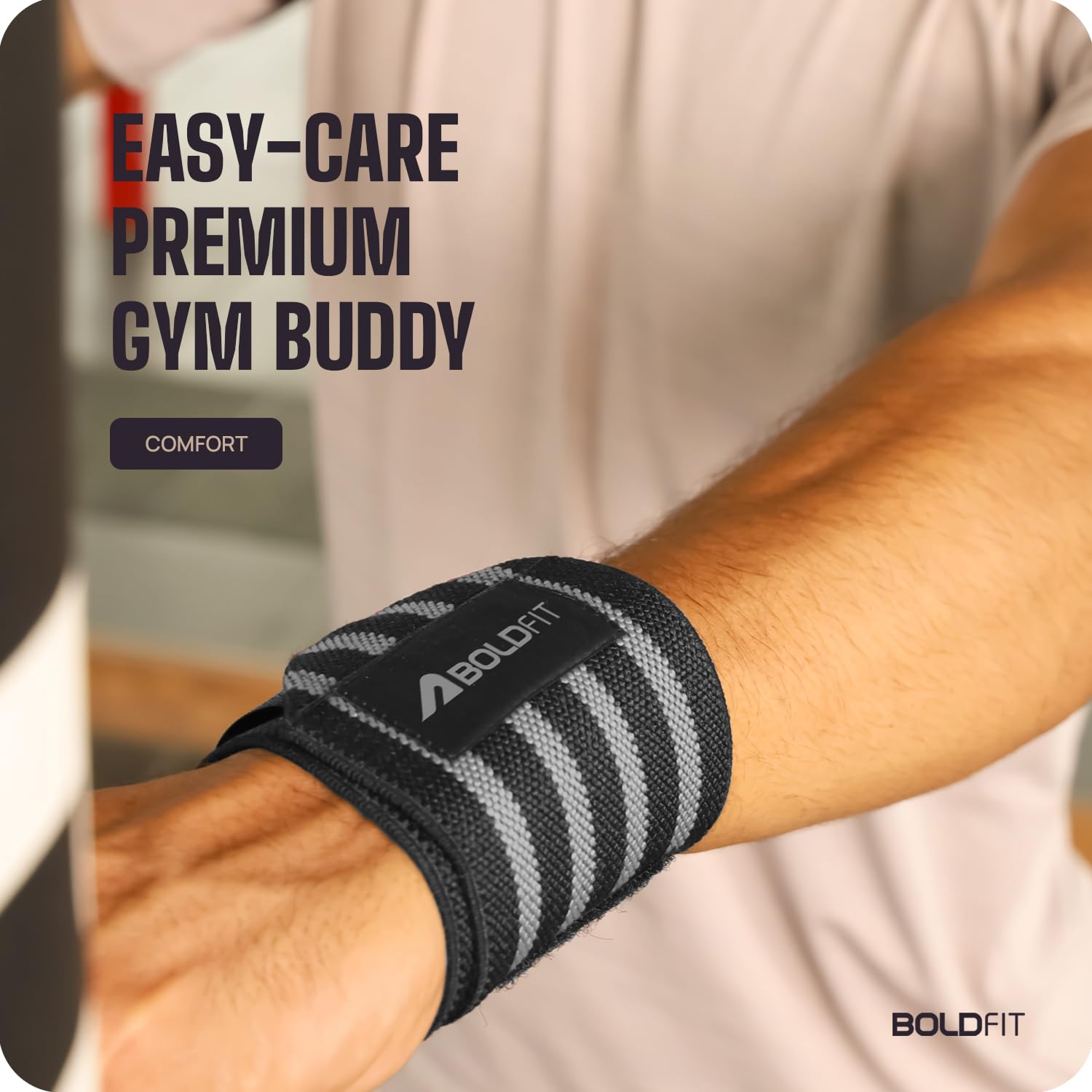 1732329084 929 Boldfit Nylon Wrist Supporter for Gym Wrist Band for Men Thedalweb Boldfit Nylon Wrist Supporter for Gym Wrist Band for Men Gym&Women with Thumb Loop Straps-Wrist Wrap Gym Accessories for Men Hand Grip&Wrist Support Sports Straps for Gym,Weightlifting-Grey,One Size