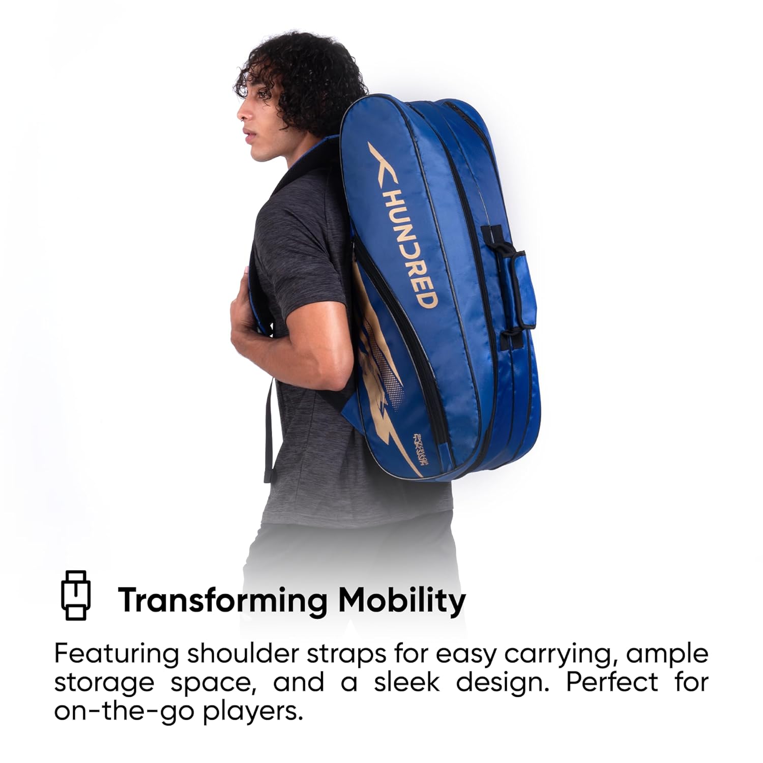 1732687820 3 Hundred Cosmogear Badminton Kit Bag NavyDouble ZipperBag with Front Zipper Pocket Thedalweb Hundred Cosmogear Badminton Kit-Bag (Navy)|Double Zipper|Bag with Front Zipper Pocket