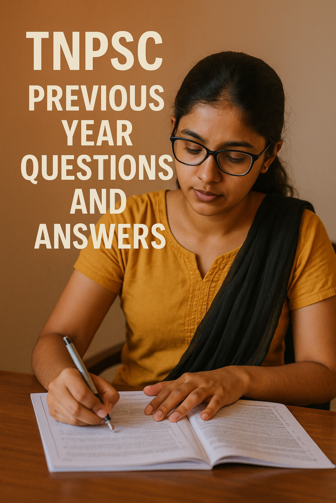 TNPSC Previous year Questions and Answers