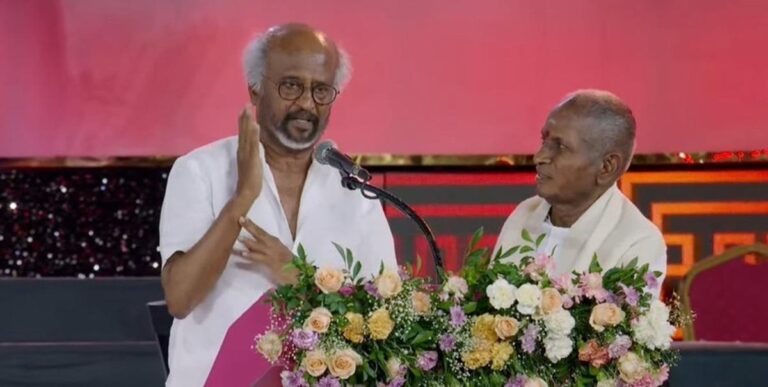 “இளையராஜா ஆடிய ஆட்டம் இருக்கே” - ரஜினிகாந்த் பகிர்ந்த ருசிகர சம்பவம்! | Rajinikanth shares an interesting story about ilaiyaraaja