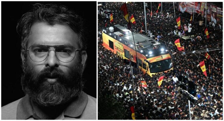 “அதிகாரத்துக்கான தீராத பசி” - கரூர் சம்பவம் குறித்து சந்தோஷ் நாராயணன் வேதனை! | Santhosh Narayanan about Karur Stampede