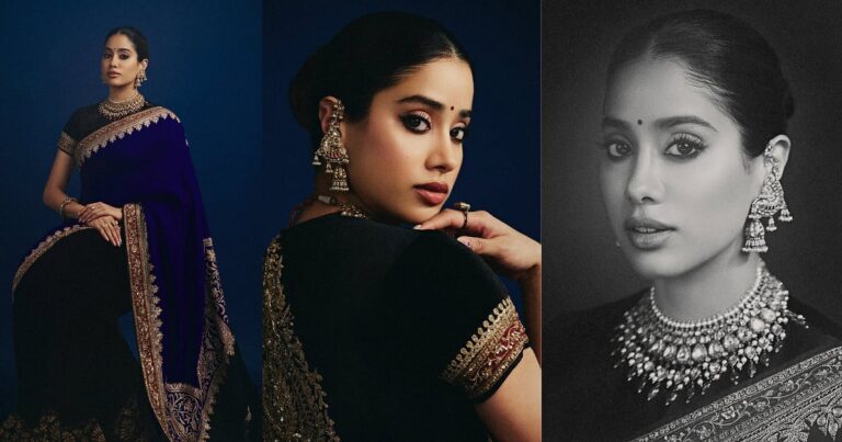 Janhvi Kapoor: அம்மாவின் சேலையில் ஜொலித்த ஜான்வி கபூர் - க்ளாசிக் க்ளிக்ஸ்!