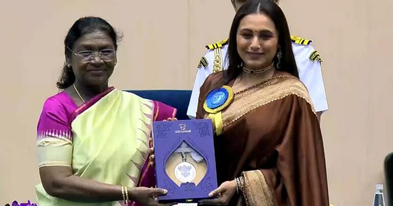 71st National Awards: ``நான் அவளிடம் கவலைப்பட வேண்டாம் என்று கூறினேன்" - ராணி முகர்ஜி | "I told my daughet Adira not to worry" - Rani Mukherji