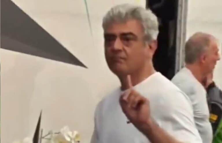 விசில் அடித்த ரசிகரை எச்சரித்த அஜித்குமார் | Ajith Kumar warns fan who whistled