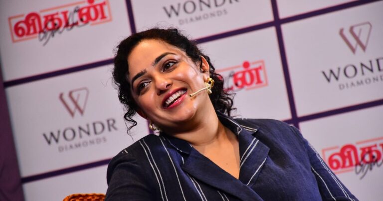 Nithya Menen: "படப்பிடிப்பில் என் கைகளால் சாணத்தை அள்ளினேன்!" - நித்யா மெனேன் | `` I picked up cow dung with my hands!" - Nithya Menen