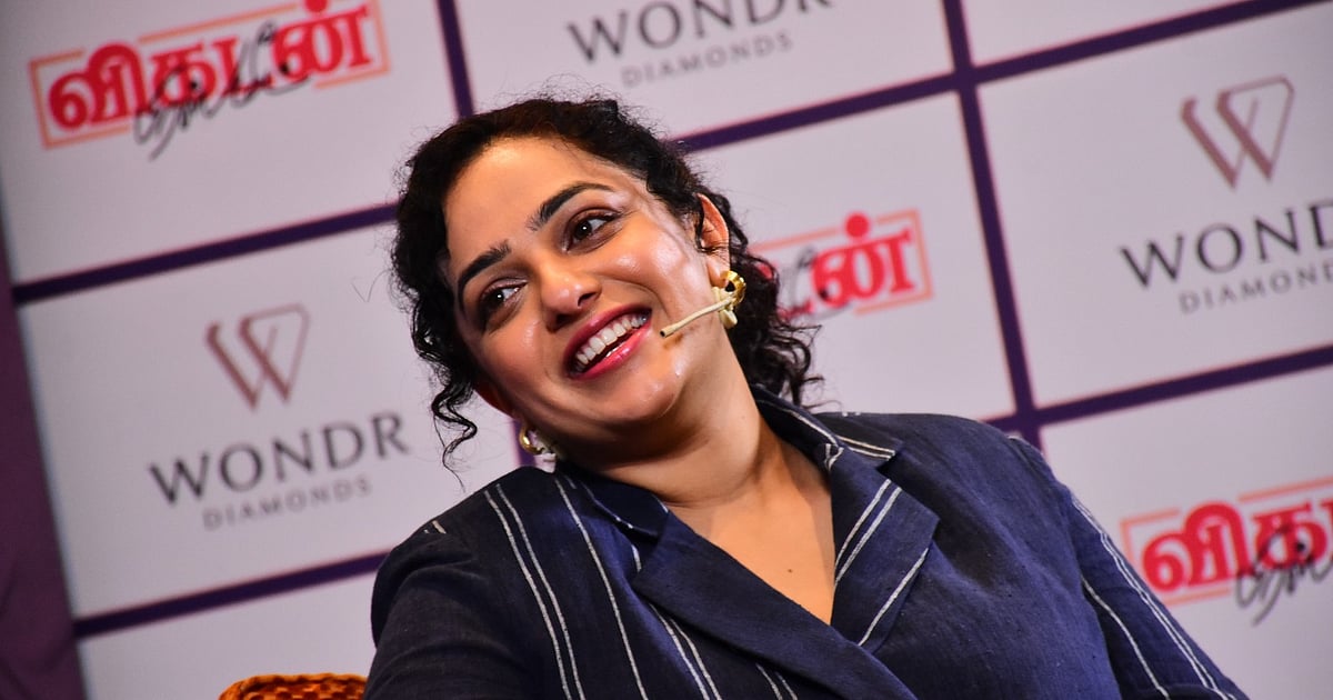 Thedalweb 53 Nithya Menen: "படப்பிடிப்பில் என் கைகளால் சாணத்தை அள்ளினேன்!" - நித்யா மெனேன் | `` I picked up cow dung with my hands!" - Nithya Menen