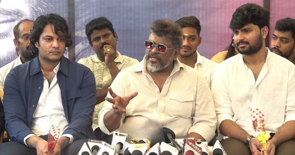 Idly Kadai: ``அகிம்சையை நம்பி படம் எடுத்திருக்கும் தனுஷுக்கு பாராட்டுகள்!" - பார்த்திபன் |"Idly Kadai: 'Kudos to Dhanush for making ̀Idly Kadai' film in non-violence!' - Parthiban"