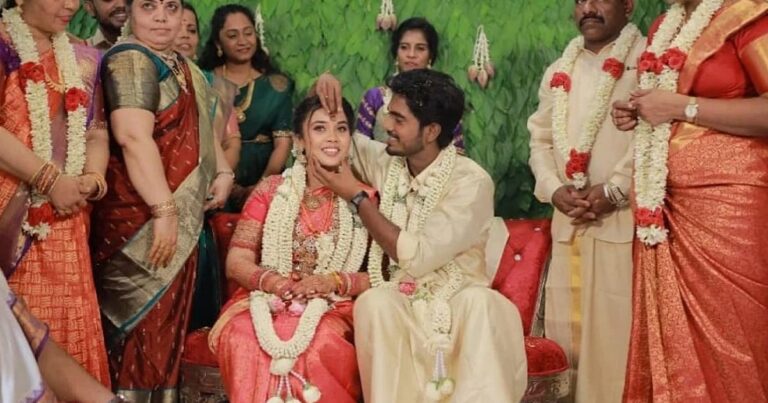 காதலி அகிலாவை கரம்பிடித்திருக்கிறார் `டூரிஸ்ட் பேமிலி' இயக்குநர் அபிஷன் ஜீவிந்த்| Tourist Family director Abishan Jeevinth marriage