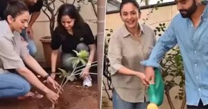 பாலிவுட் நடிகை: தேவையான காய்கறிகளை வீட்டிலேயே வளர்க்கும் நடிகை ரகுல் பிரீத் சிங் | Bollywood Actress: Actress Rakul Preet Singh grows her own vegetables at home