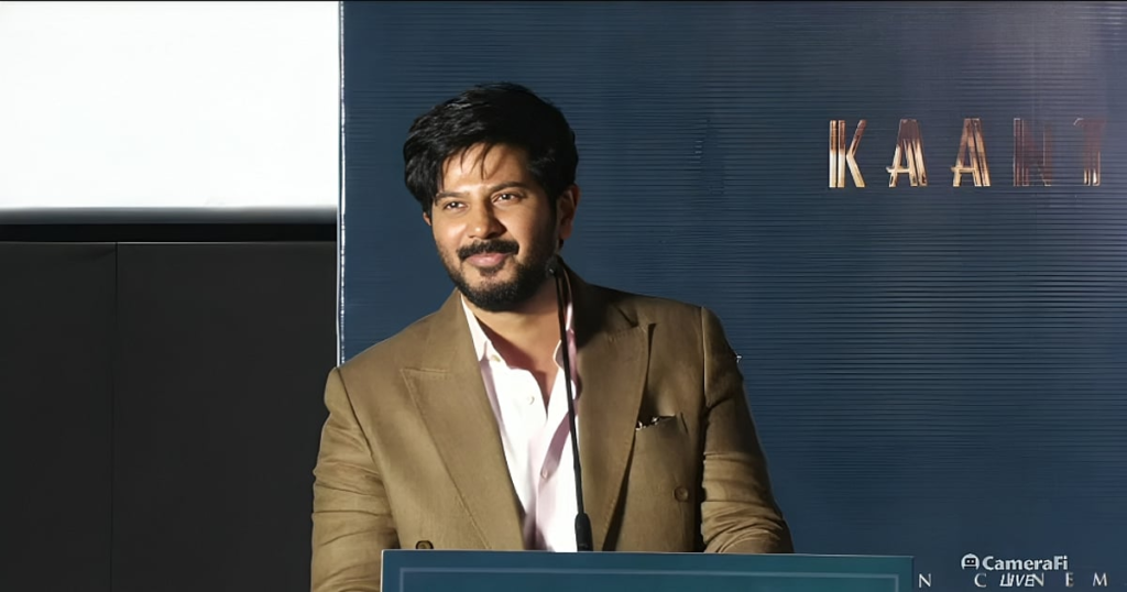 Kaantha: ``சமுத்திரக்கனி சார் சில வரலாறுகளைச் சொல்லித் தருவார்!" - துல்கர் சல்மான் |``samuthirakani taught history" - Dulquer Salmaan