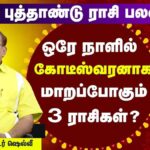 Newyear Rasi Palan | ஒரே நாளில் கோடீஸ்வரராகப்போகும் 3 ராசிகள்.. புத்தாண்டு ராசிபலன்.. ஜோதிடர் ஷெல்வி கணிப்பு!