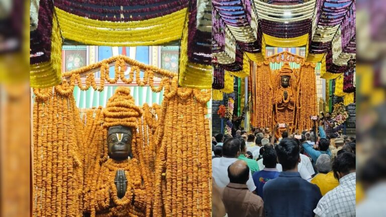 நாமக்கல்லில் ஆஞ்சநேயர் ஜெயந்தி விழா கோலாகலம்.. ஒரு லட்சத்து 8 வடைமலை சாற்றி வழிபாடு! | ஆன்மிகம்