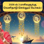 2026-ல் கடல் கடந்து போகும் யோகம்.. இந்த 3 ராசியனருக்கு அதிர்ஷ்ட மழை!