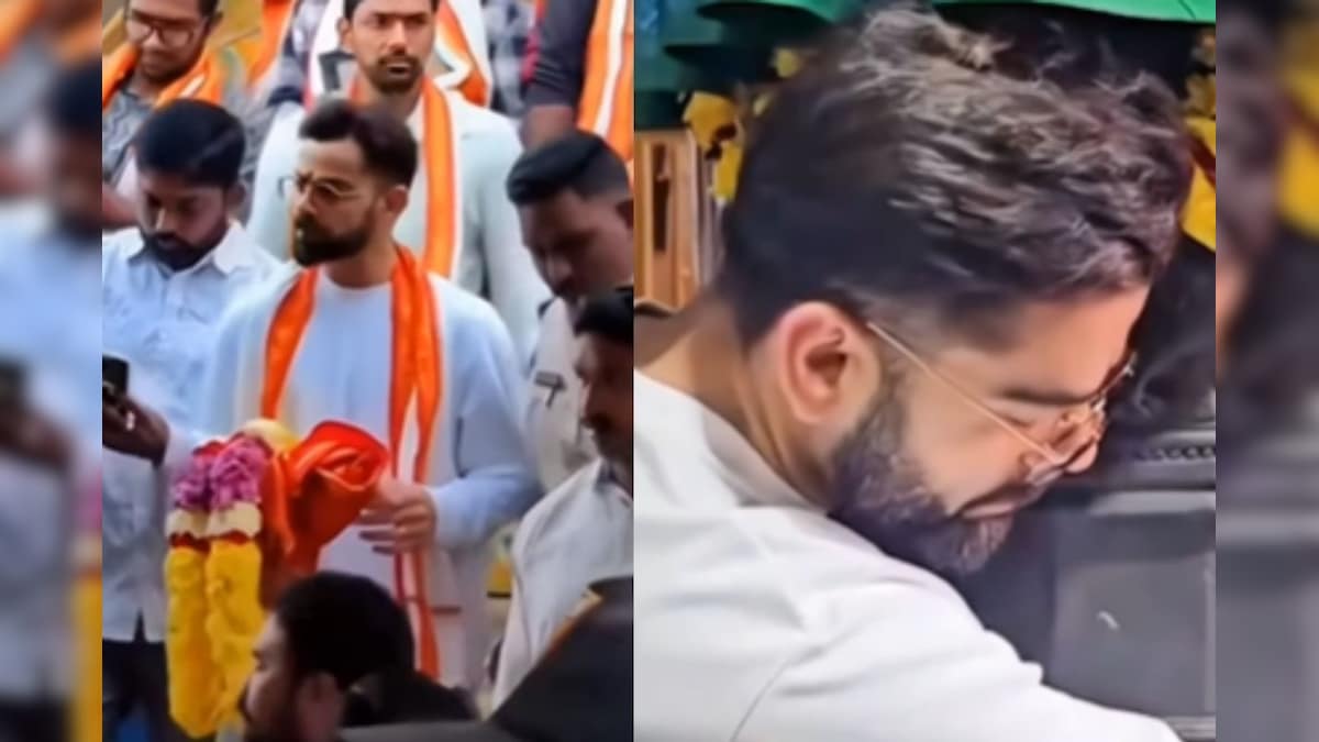 வராக நரசிம்மர் கோயிலில் தூணை கட்டித் தழுவி வழிபாடு செய்த விராட் கோலி..! | ஆன்மிகம்