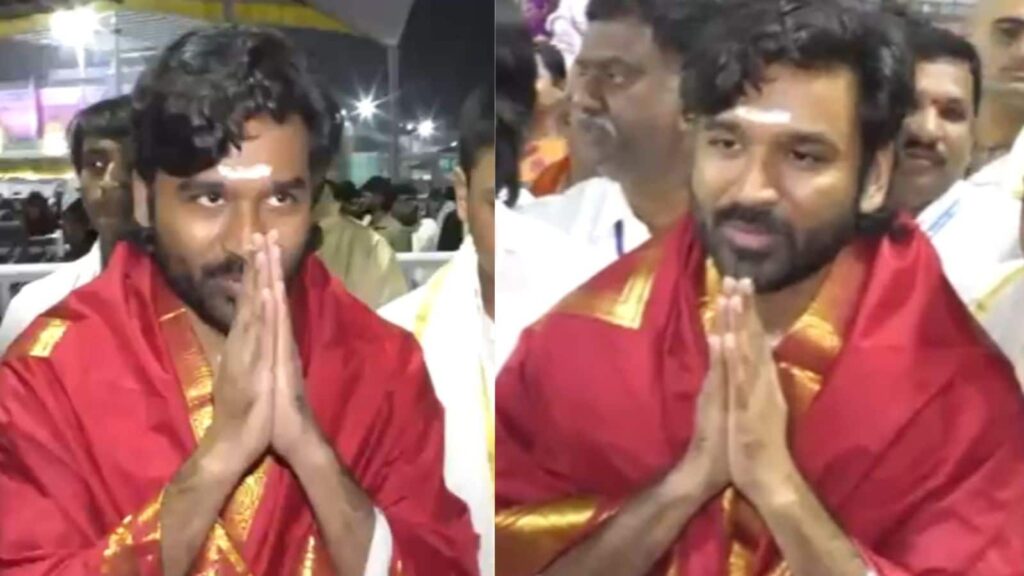 Dhanush 2026 01 01cf6b4e6e6189c0052e0dd06e3af0c3 Thedalweb Tirupati | திருப்பதி ஏழுமலையான் கோயிலில் நடிகர் தனுஷ் சாமி தரிசனம்..!