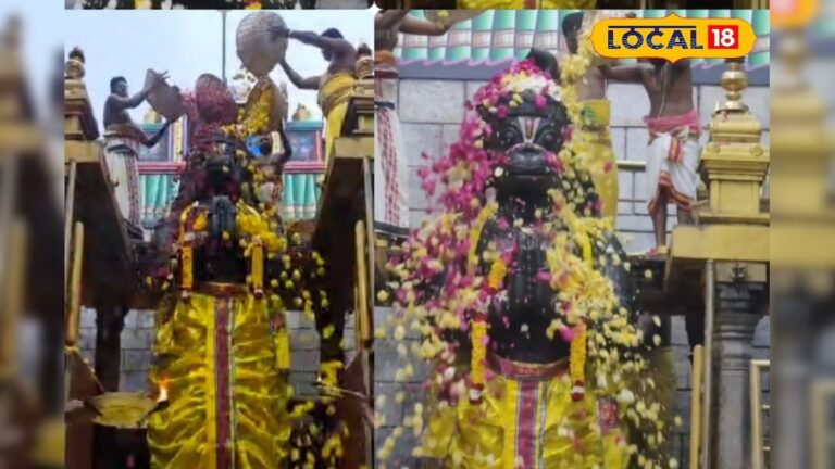 ஆங்கில புத்தாண்டு சிறப்பு வழிபாடு…3 டன் மலர்களால் நாமக்கல் ஆஞ்சநேயருக்கு அபிஷேகம்…. | ஆன்மிகம்