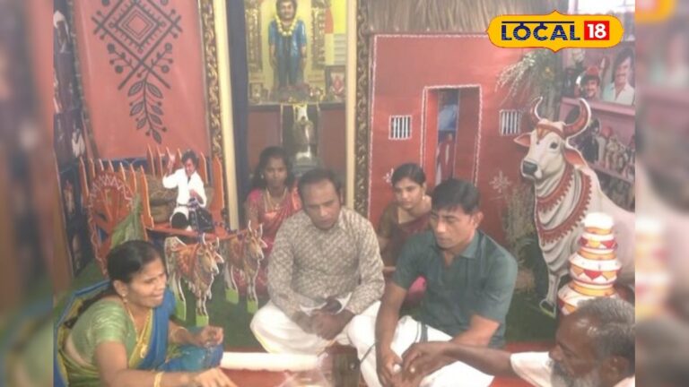 தமிழர் திருநாளில் ரஜினி கோவிலில் பொங்கல் விழா… படையப்பா – முத்து அலங்காரத்தில் காட்சி… | தமிழ்நாடு