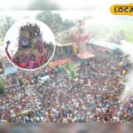 டிரோன் மூலம் புனித நீர் தெளிப்பு… களைகட்டிய அரசூர் 52 அடி வராகி அம்மன் கோவில் கும்பாபிஷேகம்…