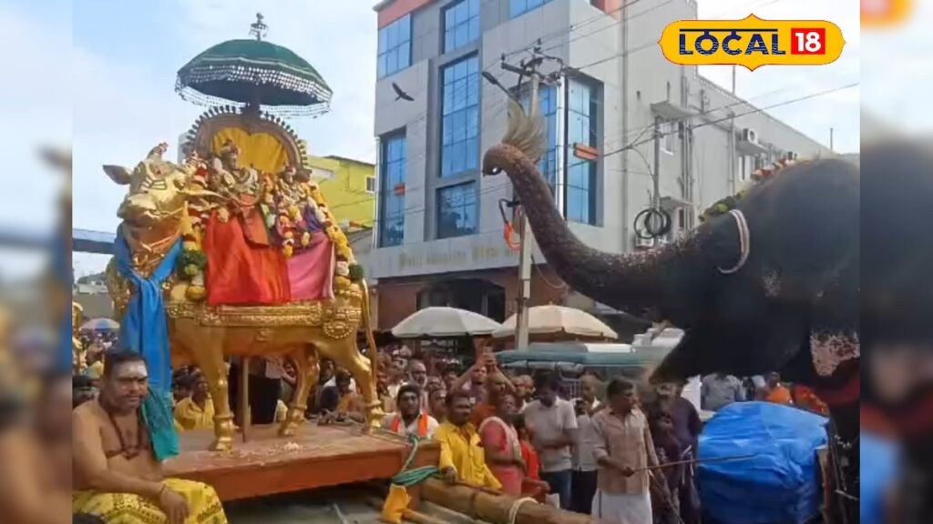 Ramanathaswamy Temple Ashtami Poopradhashanam 2026 01 8c77cc7333035c18c6c45862aa4595f7 3x2 Thedalweb அஷ்டமி பூப்பிரதஷனம் படியளக்கும் நிகழ்ச்சி- ராமநாதசுவாமி கோவில் யானை‌யின் நெகிழ்சி செயல்... | ஆன்மிகம்