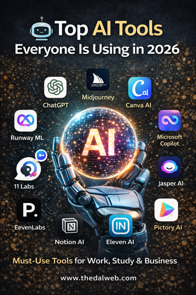 🤖 2026-ல் அனைவரும் பயன்படுத்தும் Top AI Tools (Tamil Guide)