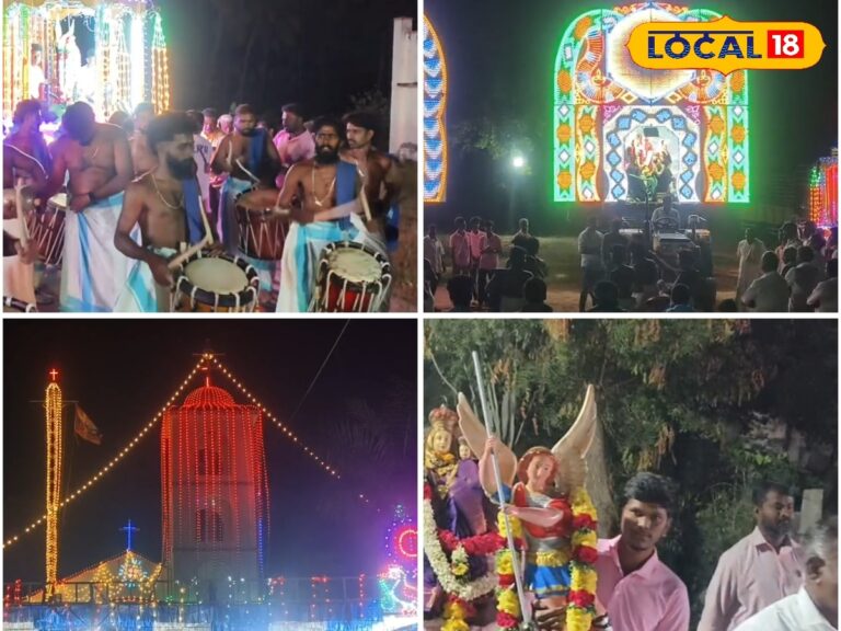 மோகனூர் புனித செபஸ்தியார் ஆலய திருவிழா… செண்டை மேளம் முழங்க பவனி வந்த தேர்… | நாமக்கல் செய்தி (Namakkal News)