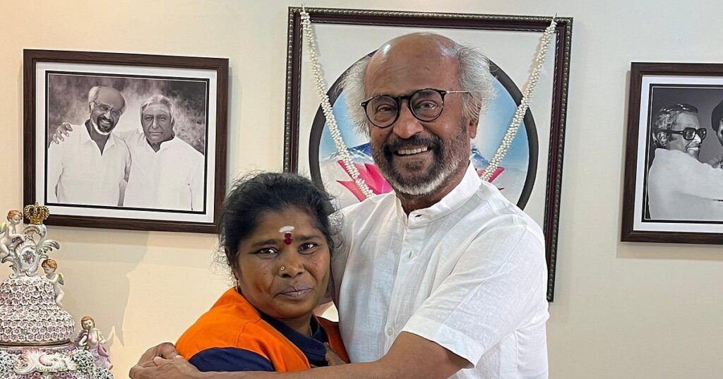 தூய்மை பணியாளரை நேரில் அழைத்து பாராட்டி பரிசு தந்த ரஜினி! |Rajinikanth personally invited the sanitation worker, praised him, and gave him a gift.