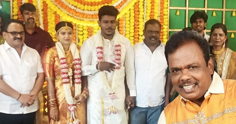`கிங்காங் வீட்டுக் கல்யாணத்துல கொஞ்சம் நெருக்கடி உண்டான மாதிரி ஏதாவது சங்கடங்கள் ஆகிட கூடாதேனு’ – டெலிபோன் ராஜ் | news about comedy actor telephone raj son’s marriage