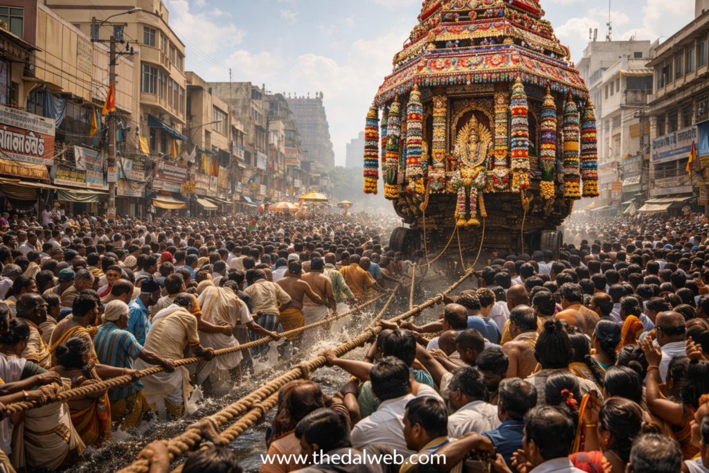 Madurai Chithirai Thiruvizha Chariot Therottam procession
