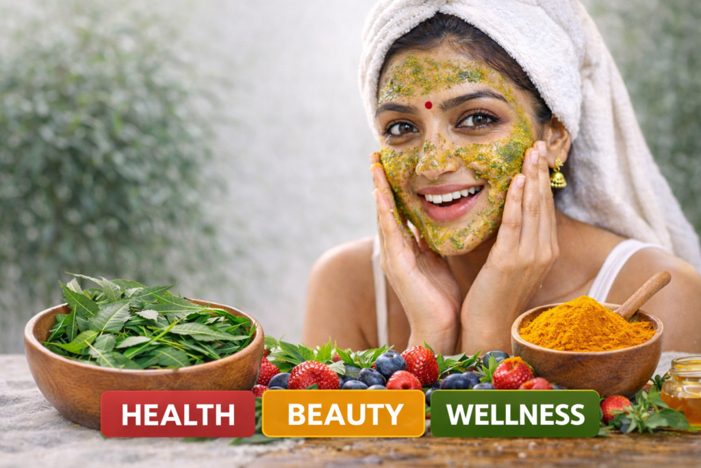 Neem and Turmeric face pack for acne Tamil