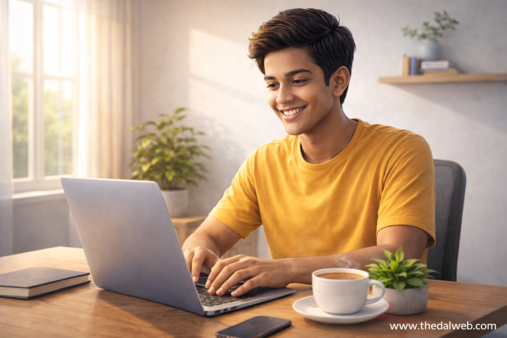 Tamil freelancer working from home earning monthly income