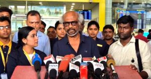 Rajini: "சாரி, அதைப்பத்தி கருத்து சொல்ல விரும்பல" - 'ஜனநாயகன்' பற்றிய கேள்விக்கு ரஜினியின் பதில் |"Filming for the movie in which Kamal Haasan and I are acting together begins in August!" — Rajini