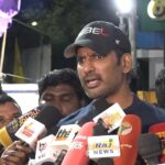 “அப்போதான் நடிகர்கள் நடிகர்களாக இருப்போம்!” – வாக்கு செலுத்த சைக்கிளில் வந்த விஷால்! “That is when we truly remain actors!” — Vishal arrives on a bicycle to cast his vote!