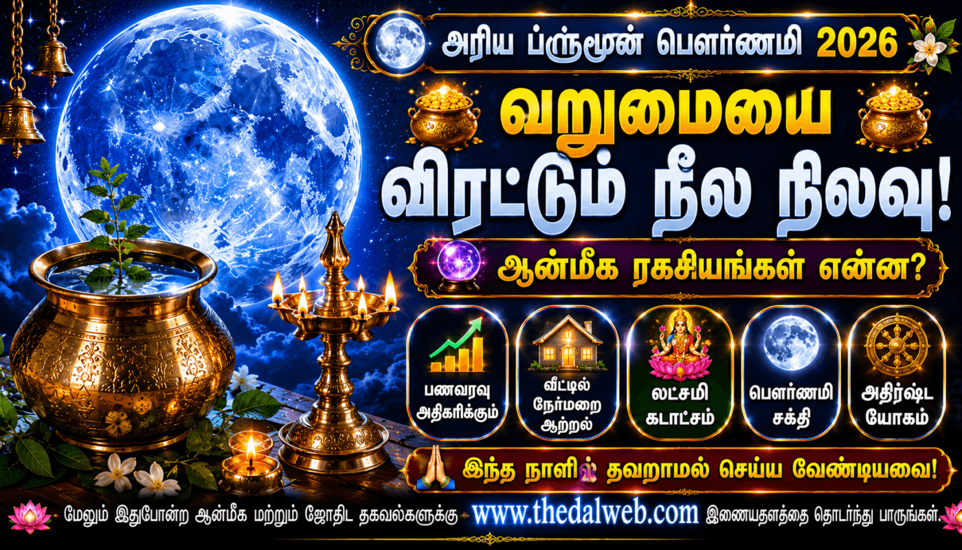 புளூமூன் பௌர்ணமி வழிபாடு 2026: பேரதிர்ஷ்டம் தரும் நீல நிலவு ஆன்மீக பரிகாரங்கள் | Blue Moon Rituals Tamil