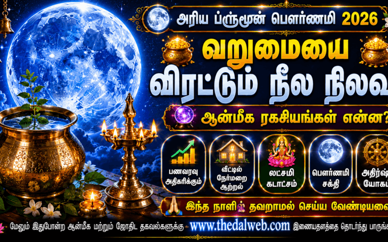 புளூமூன் பௌர்ணமி வழிபாடு 2026: பேரதிர்ஷ்டம் தரும் நீல நிலவு ஆன்மீக பரிகாரங்கள் | Blue Moon Rituals Tamil