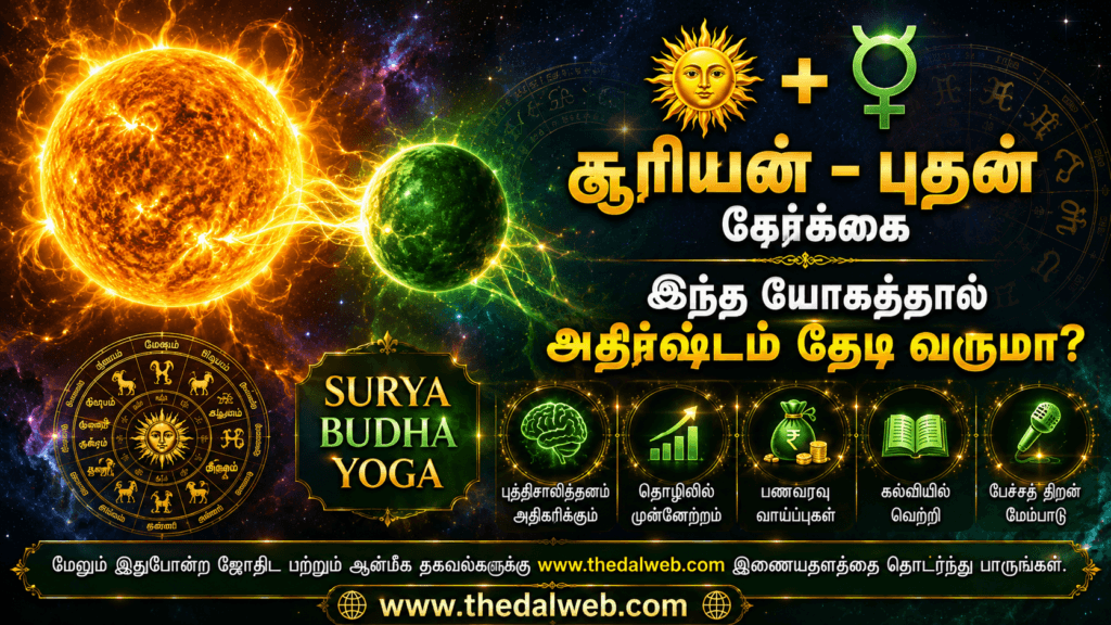 ஜூன் 1 முதல் இந்த 3 ராசிக்காரர்களுக்கு "புதாதித்ய யோகம்" ஆரம்பம்! குபேரனைப் போலப் பணமழையில் நனையப்போவது யார்? 2026 ஜோதிட கணிப்பு | Tamil Budhaditya Yoga Palangal 1 June 1 Mudhal Budhaditya Yogam Sun Mercury Alignment Cosmic Astro 2026.