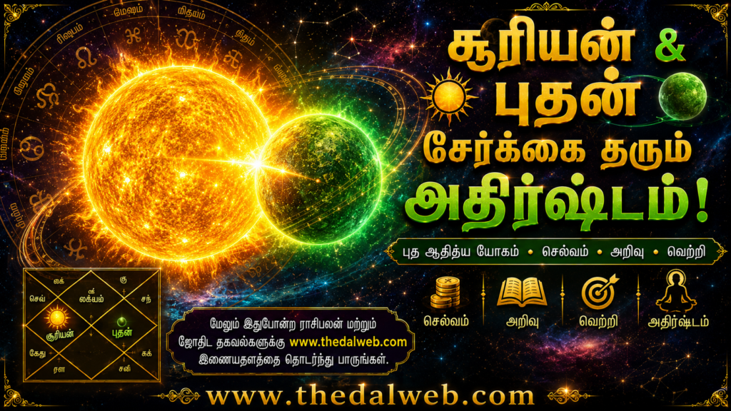 Budhaditya Yoga Sun and Mercury Planet Conjunction Astrology.