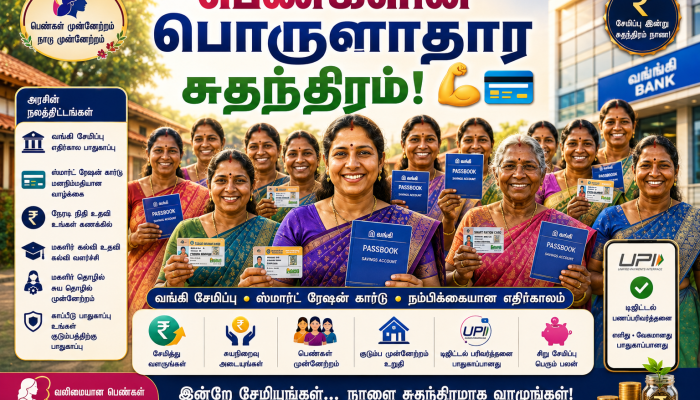 பெண்களுக்கான புதிய அரசு உதவித்தொகைத் திட்டம் 2026: மாதம் தோறும் நேரடி நிதியுதவி! விண்ணப்பிக்கும் முழு விவரம் – New Government Scheme for Women