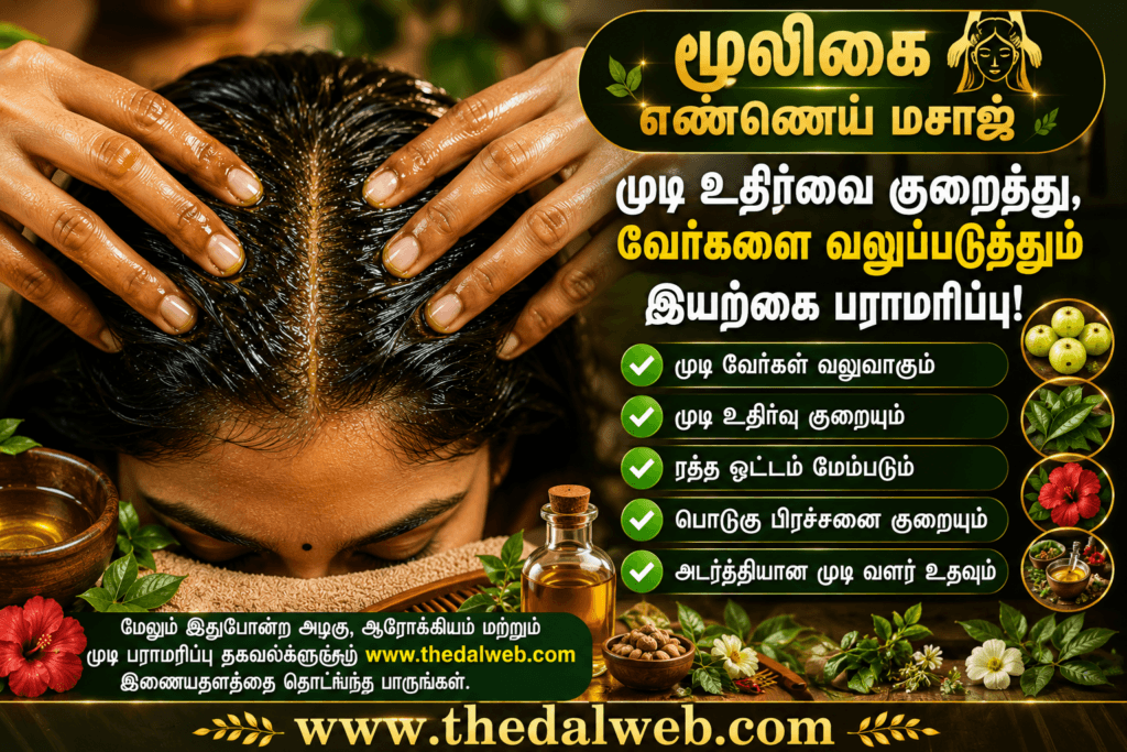 தலைமுடி வேர்கள் வலுவடைய மூலிகை எண்ணெய் மசாஜ் செய்யும் முறைகள்