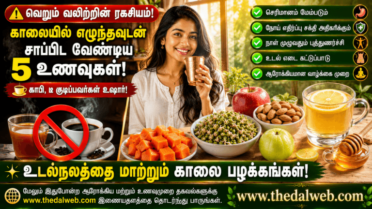 தினமும் காலையில் வெறும் வயிற்றில் சாப்பிட வேண்டிய 5 ஆரோக்கியமான உணவுகள் இதோ! நீண்ட ஆயுள் தரும் ரகசியங்கள் | Healthy Breakfast Tips in Tamil 2026