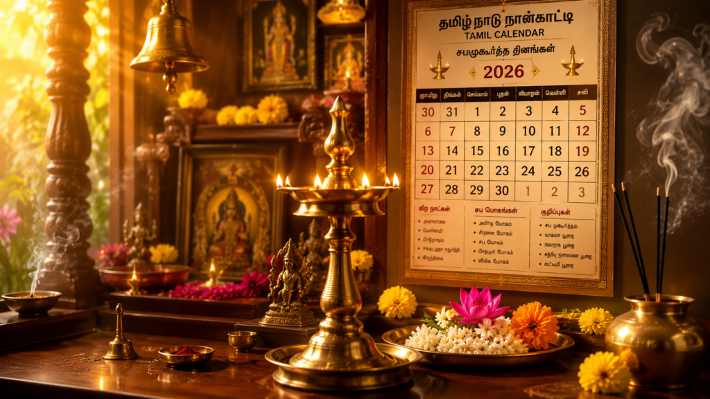 Weekly Tamil Horoscope Spiritual Remedies Brass Lamp Background.