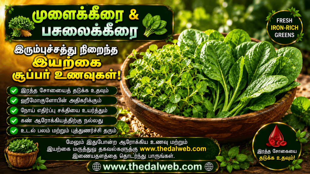 தொப்பையை குறைப்பதே தனி கலை! கோடையில் உடல் எடையை அசுர வேகத்தில் குறைக்கும் 5 நீர்ச்சத்து நிறைந்த தமிழ்நாட்டு பாரம்பரியக் கீரைகள் 2026! | Tamil Weight Loss Greens 2 Kodaiyil Udal Edai Kuraiya Neerchathu Keeraigal Fresh Tamil Greens.