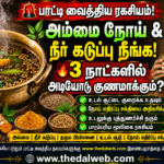 வைகாசி வெயிலால் வரும் “அம்மை நோய்” மற்றும் “நீர் கடுப்பை” 3 நாட்களில் அடியோடு நீக்கும் பாட்டி வைத்தியக் கஷாயம்! 2026 தமிழ் மருத்துவ ரகசியம் | Tamil Paati Vaithiyam for Body Heat