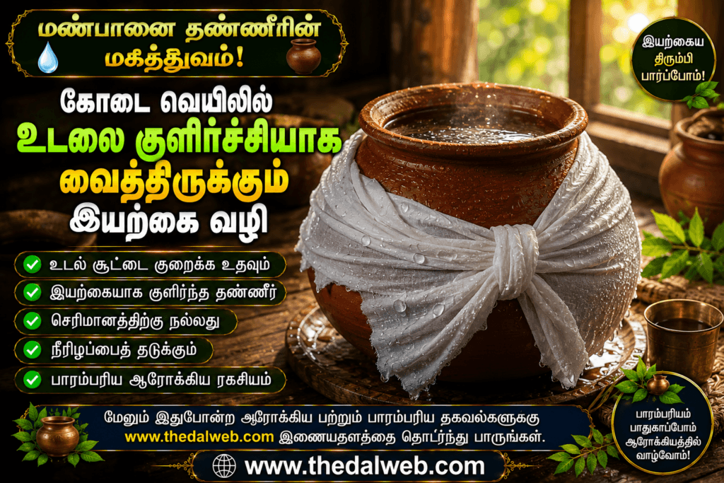 வெயில் காலத்தில் மண்பானைத் தண்ணீரில் 'இந்த' ஒரு பொருளைப் போட்டு குடிங்க… ஏசி (AC) இல்லாமலே வீடு ஜில்லுனு மாறும்! 2026 தமிழ் வீட்டு வைத்தியம் | Clay Pot Water Cooling Tricks 2 Veil Kalathil Manbaanai Thanni Wrapping Wet Cloth Cooling Trick.