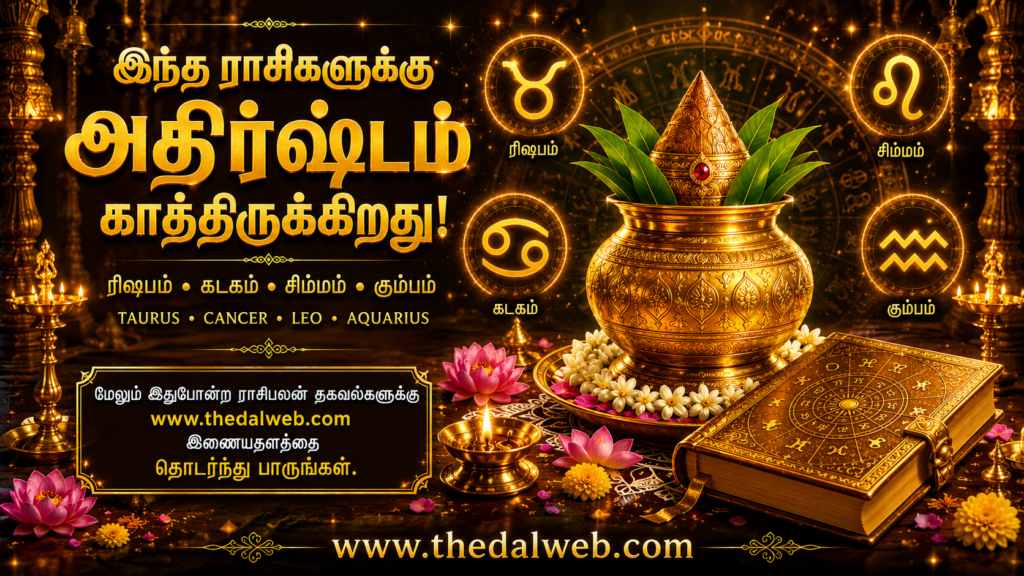 வைகாசி மாத கிரகப்பெயர்ச்சியால் மாபெரும் பண மழையில் நனையப்போகும் 4 அதிர்ஷ்ட ராசிகள்! லேட்டஸ்ட் ஜோதிட ரகசியங்கள் 2026 -Vaigasi Madha Graha Peyarchi 1 Vaigasi Madha Graha Peyarchi Four Lucky Zodiac Signs Money Rain 2026.