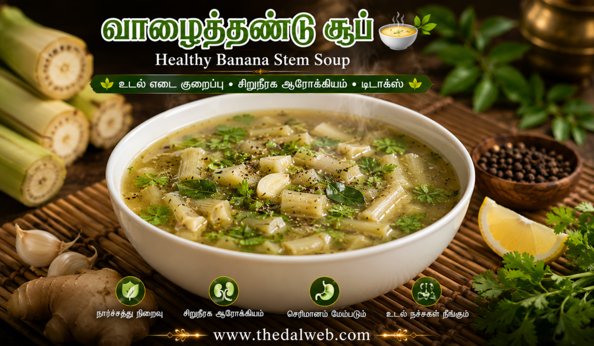 சிறுநீரகக் கற்களை கரைக்கும் மாயாஜால வாழைத்தண்டு சூப்! 2026-ல் உடல் எடையை குறைக்க இதை விட சிறந்த உணவு உண்டா? – Valaitandu Soup