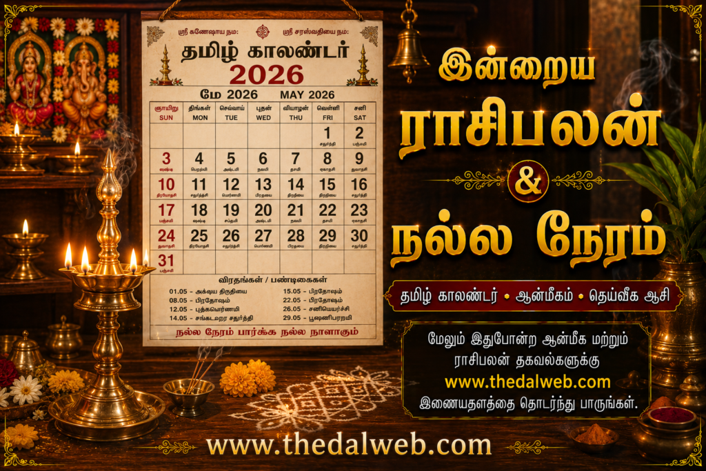 Weekly Tamil Horoscope Spiritual Remedies Brass Lamp Background.