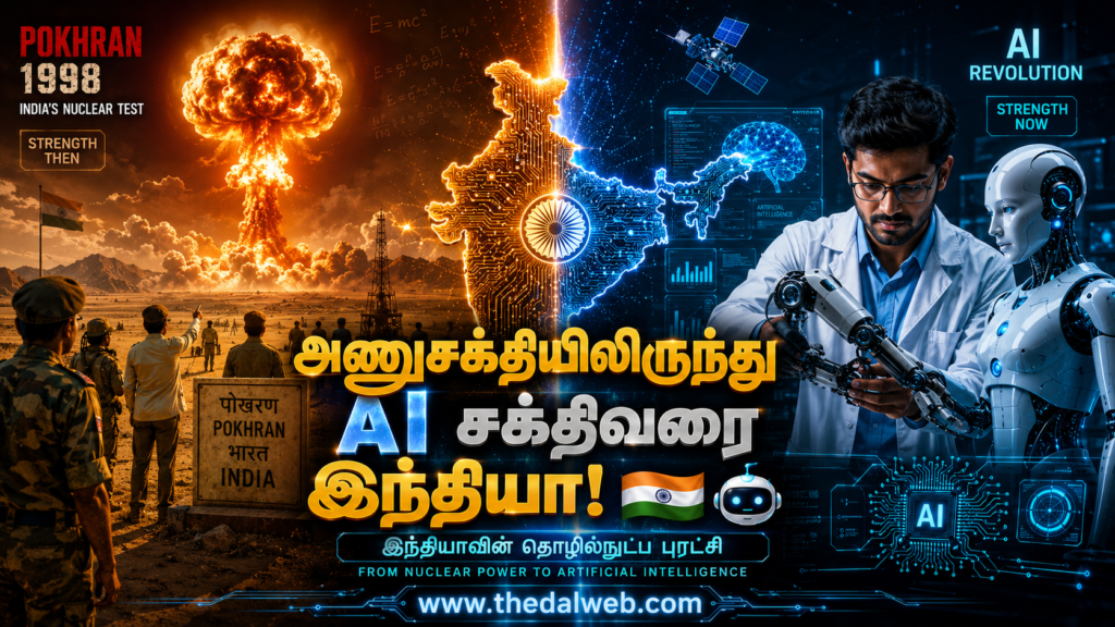 From Pokhran nuclear test to AI robotics - India's technological journey.