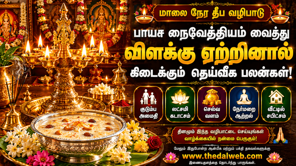 பௌர்ணமி பூஜை விளக்கு வழிபாடு மற்றும் லட்சுமி தேவி நைவேத்தியம் தமிழ்